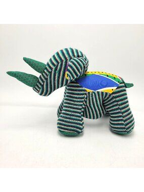 Handmade in Africa One of a Kind Knit Rhinoceros Plush Animal Stuffed Stuffy